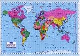 Political World Map - Giant Poster - New