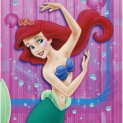 Little Mermaid Party Lunch Napkins 16 Count