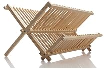 Norpro Wood Folding Dish Rack