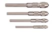 Starrett S240Z Set of 4 Pin Vises with Tapered Collets in Vinyl Case