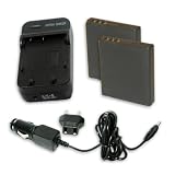 Panasonic CGA-S008 Equivalent Charger & 2-Pack Battery Combo ( OEM DMW-CAC08 Equivalent Replacement )for DMC-FS20 DMC-FS3 DMC-FS5 DMC-FX35 SDR-S10 Digital Cameras