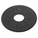 uxcell 丸ノコ用チップソー　スリッティングソー　メタルソー　ソーブレード　75mm x 22mm x 3mm　HSS製　ブラック