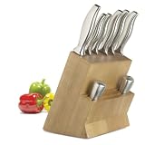 Master Class Six Piece Knife Set with Hachoir & Oak Style Block