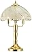 Etched Flower Petal Shade Touch Table Lamp