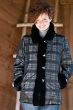 Women's Reversible Sheared Mink to Silk Coat