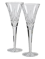 Waterford Lismore Toasting Flutes, Set of 2