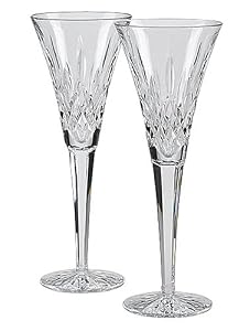 Waterford Lismore Toasting Flutes, Set of 2