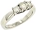 Search Our Specialty Mall : Ladies 3 Stone Round Trellis Design Diamond Ring Diamond .75cttw I/Vs2