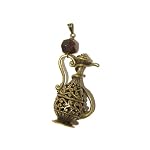 Garnet Pendant 07 Stone Almandine Red Genie Lantern Crystal Healing Brass