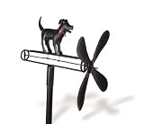 Blue Handworks Buddy Black Lab Whirligig
