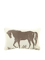 COINCASA Cojín 25 x 40 cm (Natural/Barro)