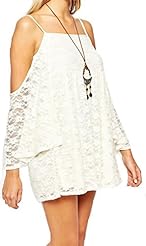 Strapless Off the Shoulder Embroidered Lace Summer  Dress