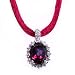 SAVE 75% 14K Rhodolite Garnet & Diamond Yellow Gold Pendant by Designer Michael Valitutti from Exotic & Rare Gemstone - FREE Shipping! & FREE Gemstone Information Card - OVERSTOCK Clearance Sale!