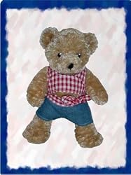 Gingham Shorts Outfit fits Webkinz L'il Kinz, Ty Beanie Babies, Fluff Factory and Teenies Teddies