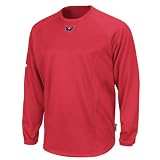 NHL Men's Washington Capitals Long Sleeve Crew Neck Tech Fleece Pullover (Pro Scarlet/Pro Scarlet, Medium)