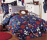 American Sports - 8pc Reversible BED IN A BAG - Full/Double Size
