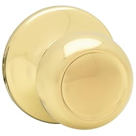 Kwikset 200C 3 CP Maximum Security Copal Passage Knob, Polished Brass by Kwikset