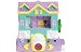 Pixel Chix Baby Care Yellow House With Pink Base