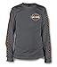Harley-Davidson Men's Long Sleeve Orange Bar & Shield Grey Shirt 30291963 (2XL)