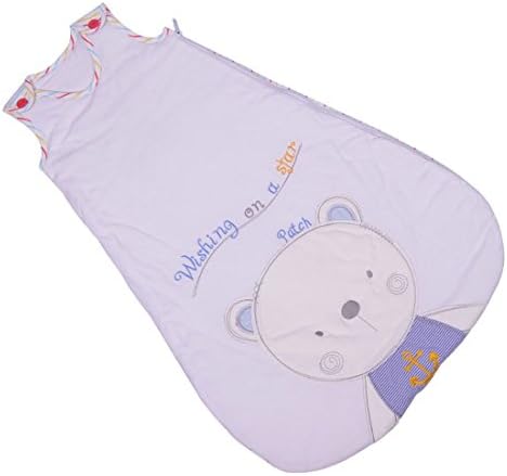 XJF 4 Season Toddler Sleep Bag, Sleep Sack, 2-4 Years, Sleep Nest Baby (length 80cm), White Little Bear)