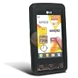 Premium Black Silicone Skin Case for LG Cookie KP500 by eForCity