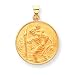 18k Saint Christopher Medal Pendant