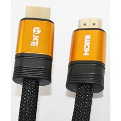 1M HIGH SPEED PRO GOLD Orange Range (1.4a Version, 3D) FLAT HDMI TO HDMI CABLE WITH ETHERNET,COMPATIBLE WITH 1.3c,1.3b,1.3,1080P,PS3,SKYHD,VIRGIN BOX,FULL HD LCD,PLASMA & LED TV's AND ALSO SUPPORTS 3D TVS.