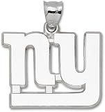 New York Giants Solid Sterling Silver ''ny'' Giant Pendant