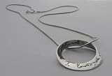 Shanti Boutique I Love You More Necklace Sterling Silver with 16