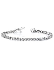 14k White Gold AA Diamond tennis bracelet