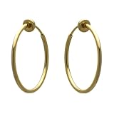 Cerceau 25mm Gold Hoop Clip On Earrings