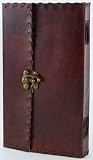 AzureGreen BBBLPOE 1842 Poetry Leather Blank Book With Latch