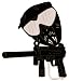 Paintball Gun and Mask Laser Die Cut
