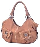 MSQ00758BR Brown Deyce 'Margo' Stylish PU Close-Out High Quality Women/Girl Fashion Designer Work School Office Lady Student Handbag Shoulder Bag Purse Totes Satchel Clutches Hobos