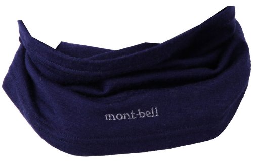 (モンベル)mont-bell スーパーメリノウール ミドルウエイト ネックゲーター ネイビー NV 1107421