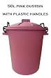 pink dustbins