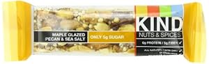 KIND Nuts & Spices, Maple Glazed Pecan & Sea Salt, 12-Count Bars