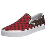Vans Unisex Classic Slip-On Checkerboard espresso/red VEYEQEU 6 UK