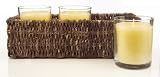 Colony Eden Scented Candles in Basket, Set of 3