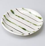 二色ストライプフルーツ皿　3個組 【美濃焼　和皿】