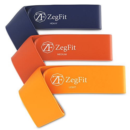 Premium Exercise Resistance Bands Set with Exercise Guide Access Included - Exercise and Fitness Loop Bands to Strengthen Arms, Legs, Core, and More - Stretch Bands are Perfect for Men and Women Workouts - Use for P90x and Insanity - Best Value for 3 High-Quality 100% Natural Latex Bands - Lifetime Warranty