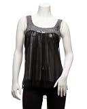 2b Chiffon Shimmer Tank black (XS) 41XK%2BNqHceL. SL160 2b Chiffon Shimmer Tank black (XS)