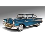 1 18 1957 Chevy Bel Air, Harbour Blue by Die Cast Promotions-highway 61