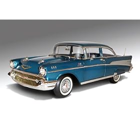 1 18 1957 Chevy Bel Air, Harbour Blue from Car/Truck Fuel