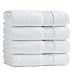 Ice White Super Absorbent Luxury Hotel & Spa Bath Towel 100% Genuine Turkish Combed Cotton, 27