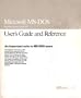 Microsoft MS-DOS: Operating System Version 5.0- User's Guide & Reference