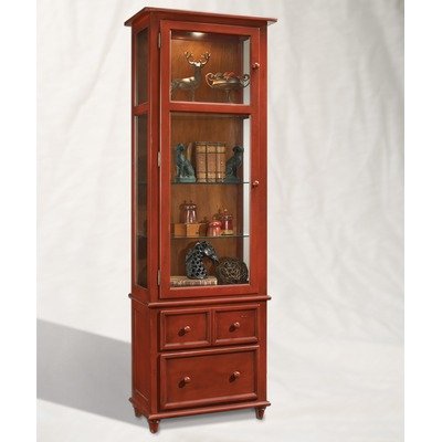 ColorTime Vista Display Cabinet in Chili Pepper Red