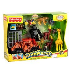Childrens Toyshop  Toys : Imaginext Safari Vehicle Gift Set