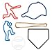 Silly Bandz Baseball Shapes (24) Pack