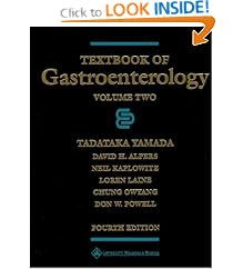 Click here to buy Textbook of Gastroenterology, 2 Volume Set by Tadataka Yamada, David H. Alpers, Loren, M.D. Laine, and Neil, M.D. Kaplowitz.